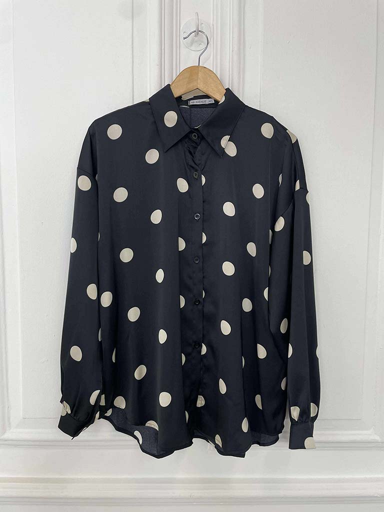 Polka Dot Shirt - Black