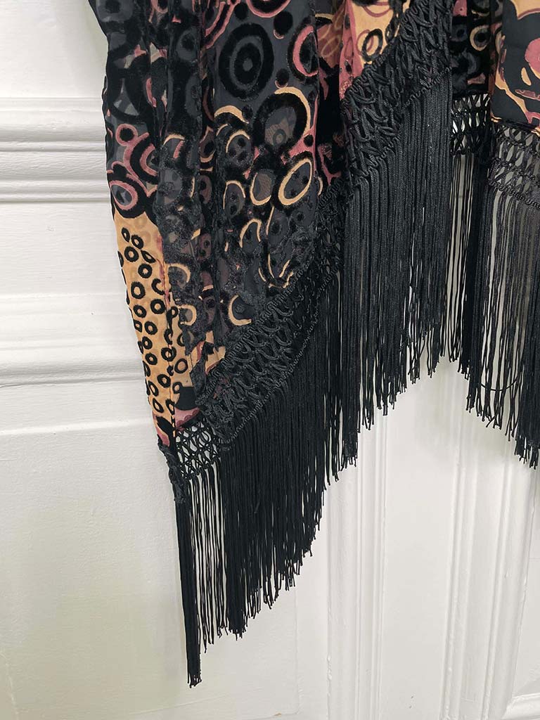 Malissa J Devoré Fringed Throwover