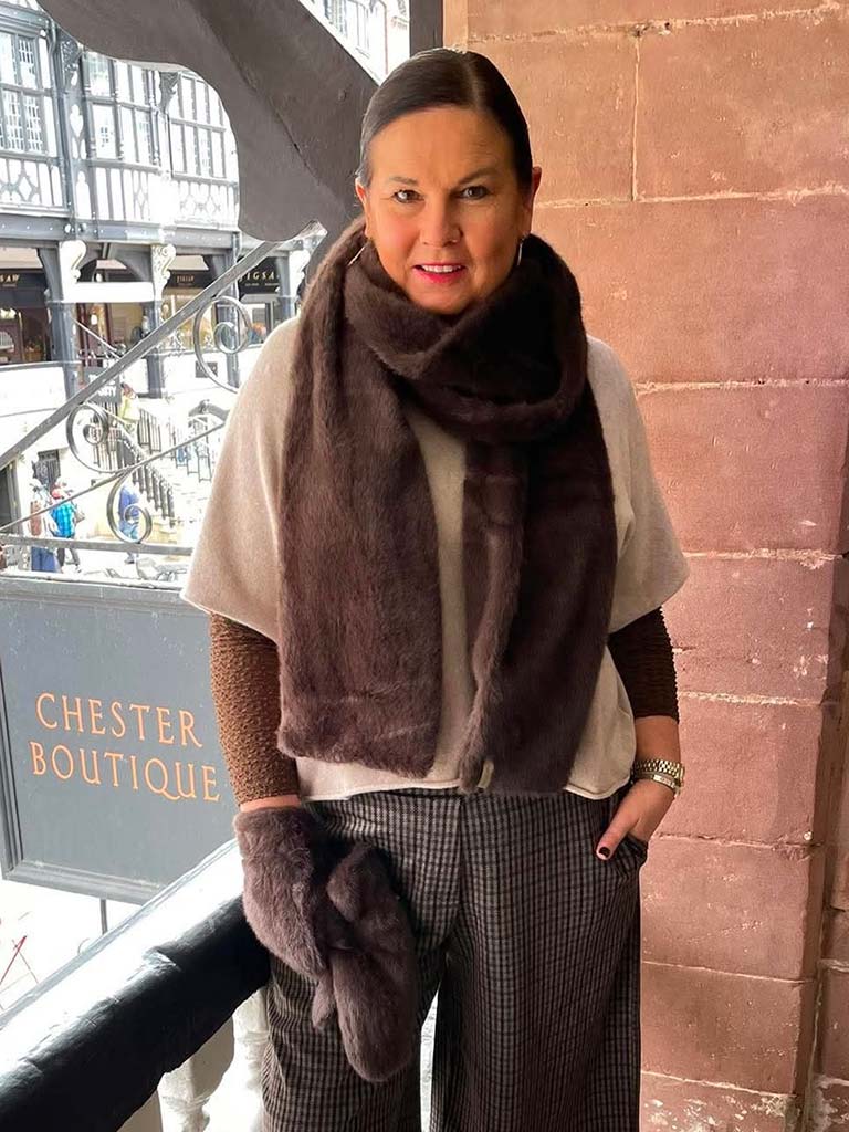Soya Concept Vendla Faux Fur Scarf