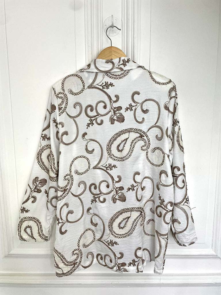 Malissa J Paisley Blazer - White