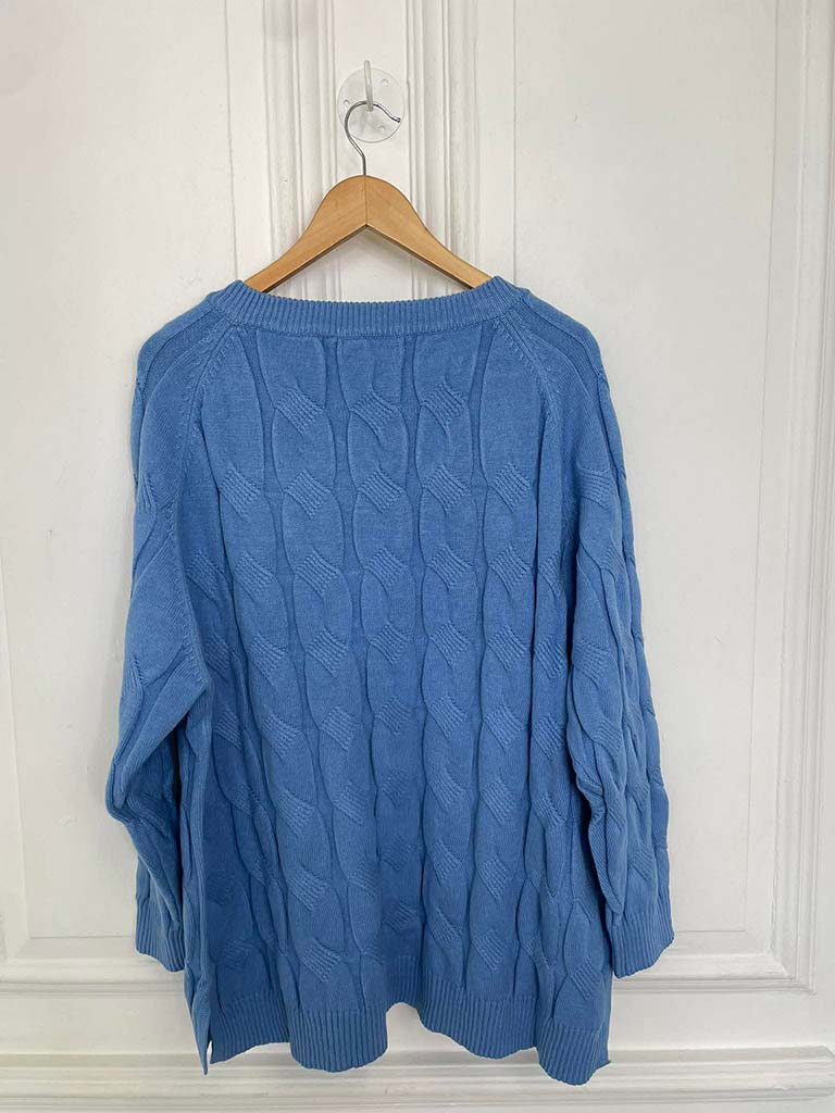 Malissa J Cable Knit - Blue