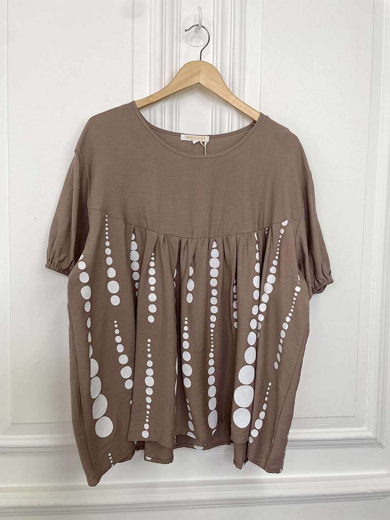 Malissa J Spot Top - Mushroom