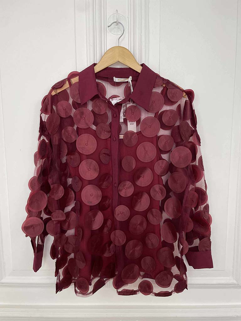 Malissa J Orb Shirt - Wine