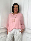 Leggara Layered Top - Flamingo