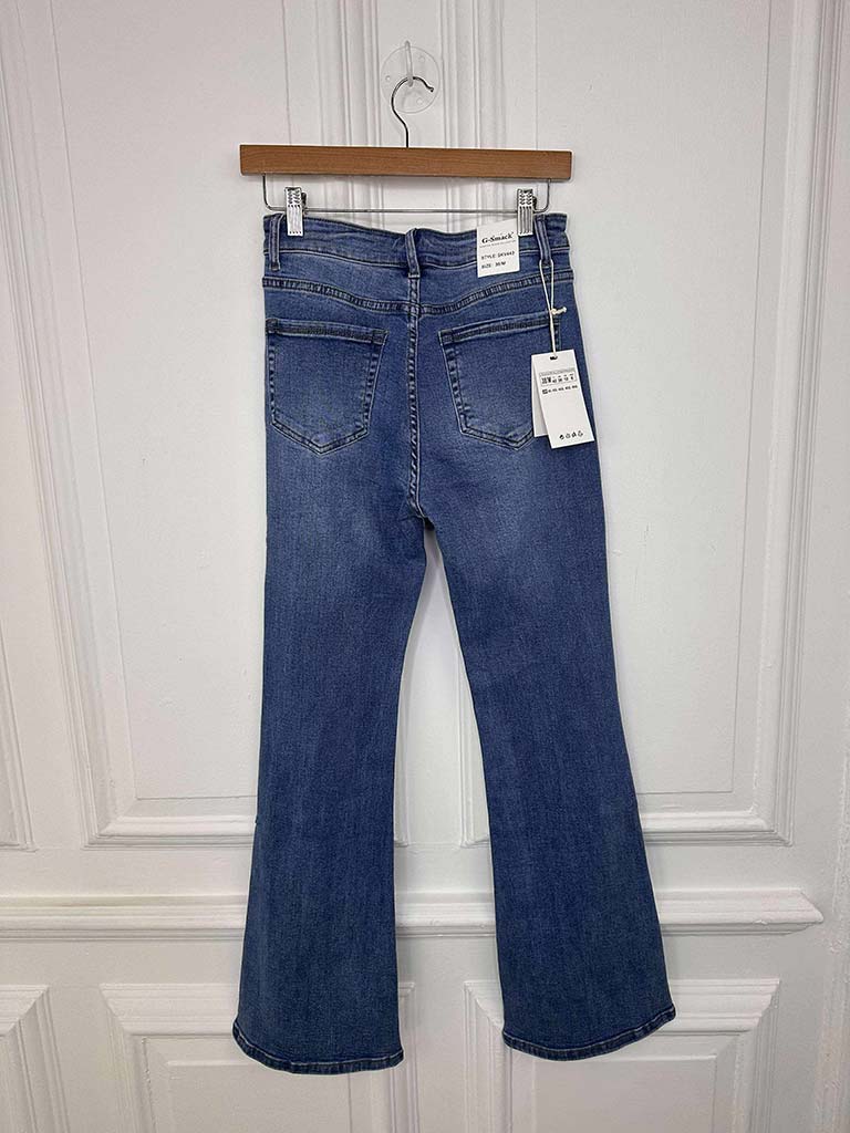 G-Smack Flared Jeans - Mid Blue