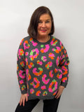 Malissa J Leopard Knit - Grey