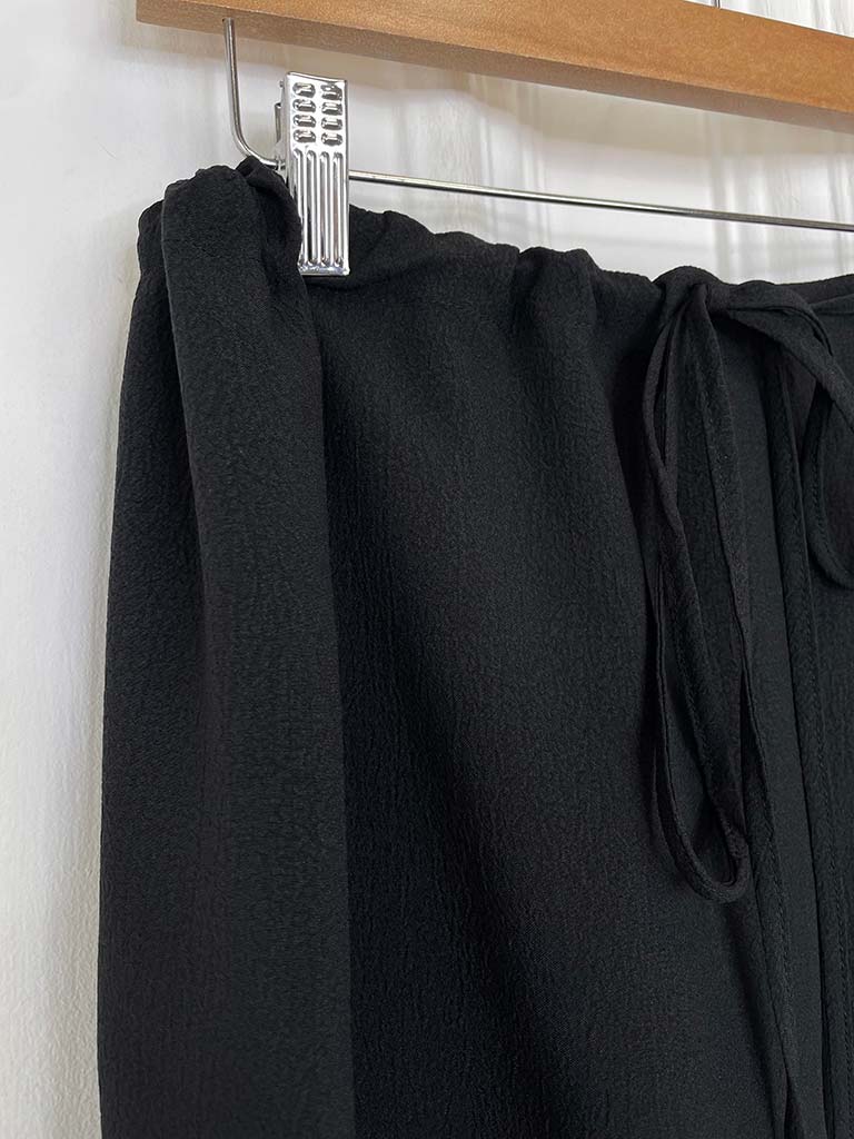 Malissa J Crepe Palazzo Trousers - Black