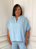 Cloud Cotton Artist Top - Sky