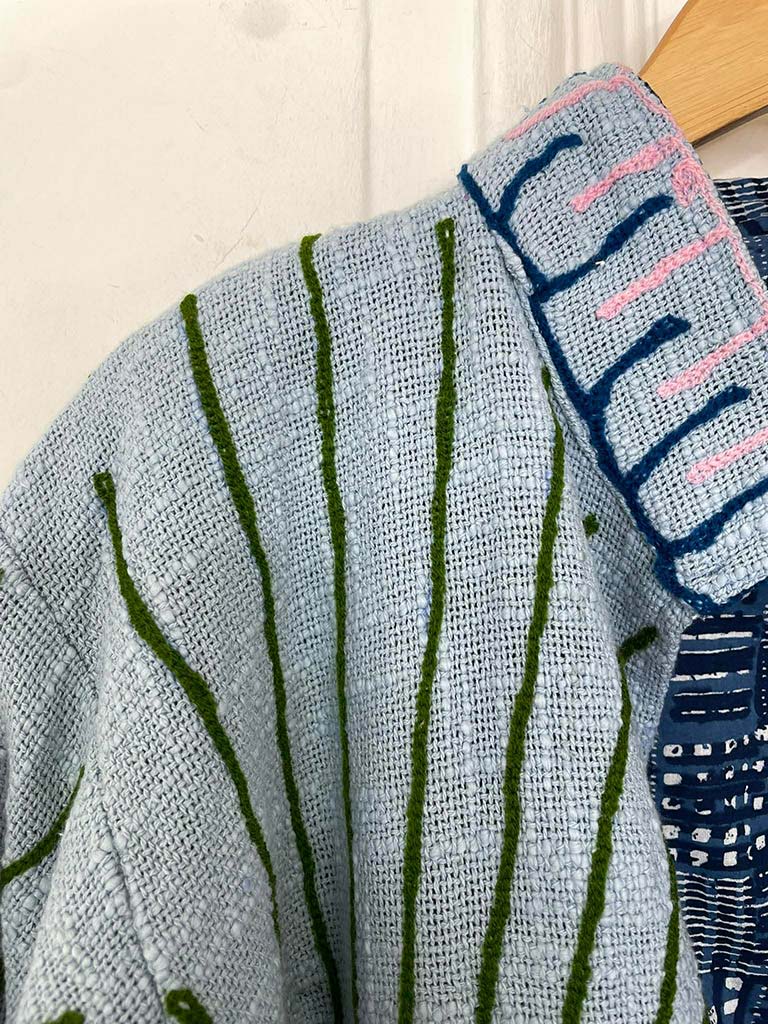 Embroidered Evil Eye Jacket