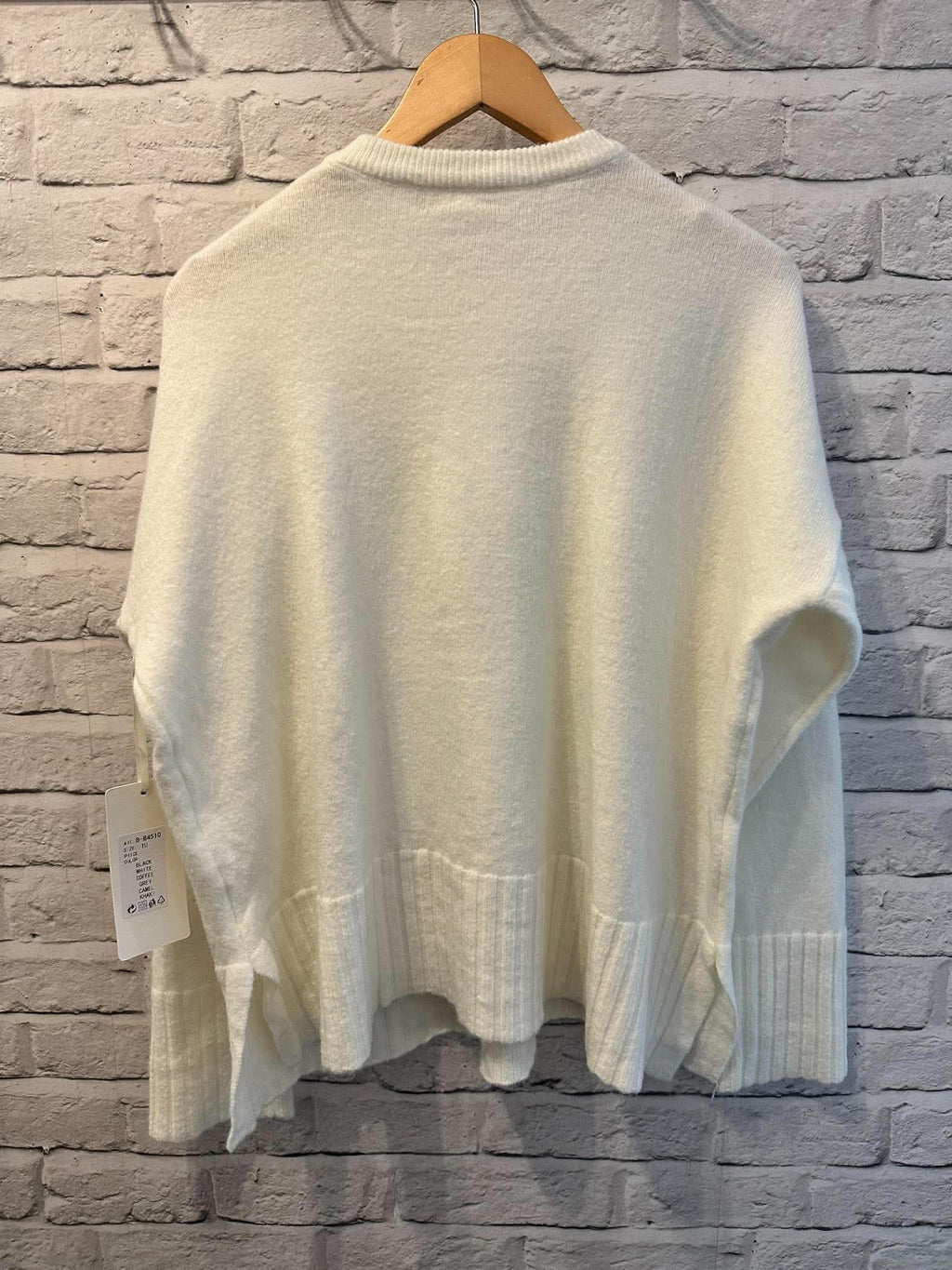 Super Soft Ribbed Hem Knit - Cream