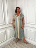 Zigzag Maxi Dress - Sea Breeze