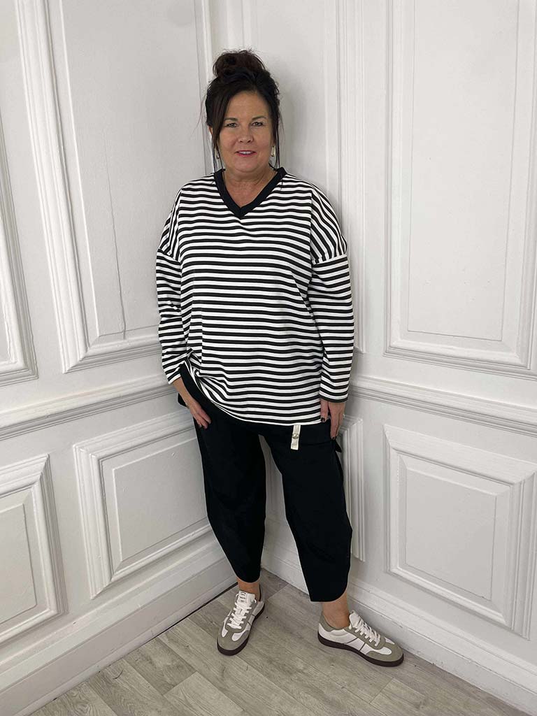 Stripe Sweat Top - Mono