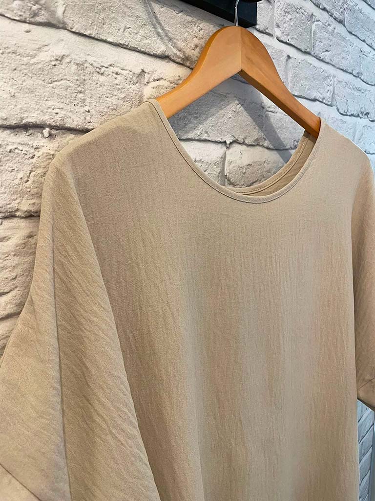 Oversized Basic Top - Stone