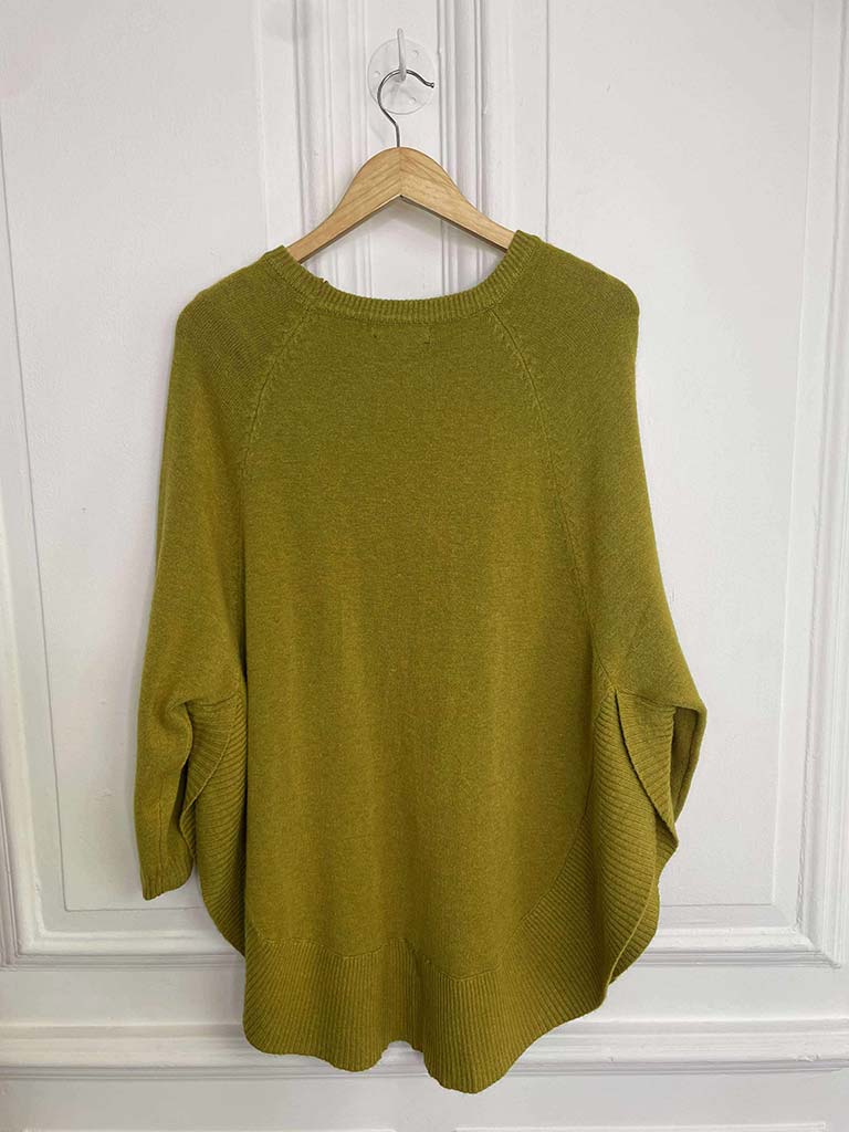 Scooped Pocket Knit - Avocado