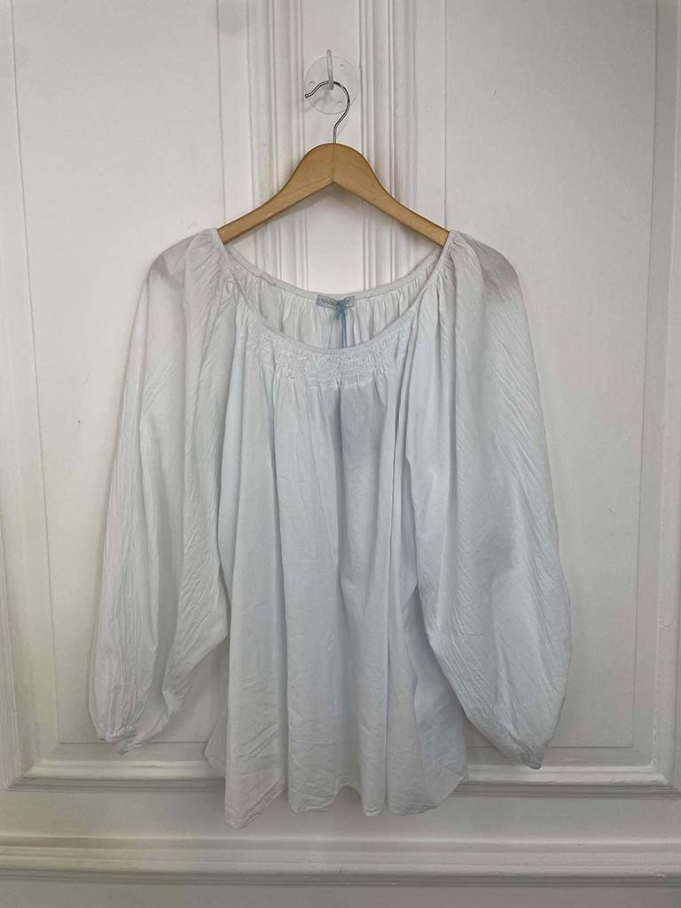 Bardot Cotton Top - White