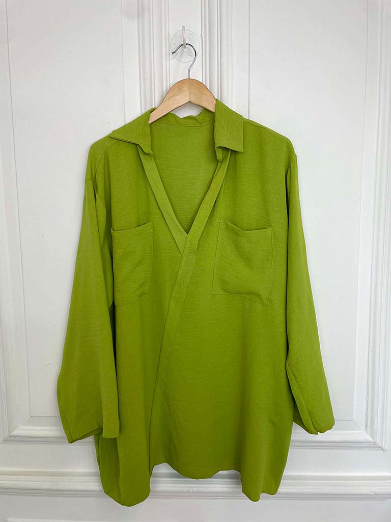 Double Pocket Artist Shirt - Avocado