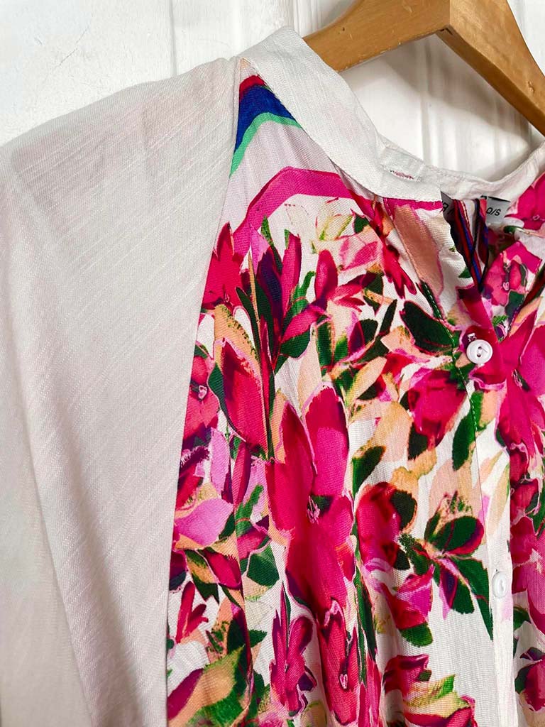Oversized Floral Maxi Dress - Pink