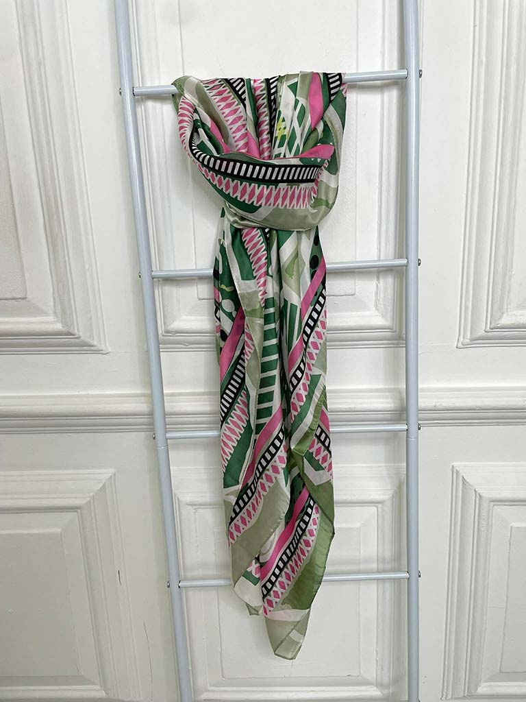 Malissa J Abstract Scarf - Green