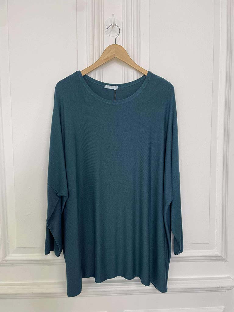 Boxy Supersoft Knit - Teal