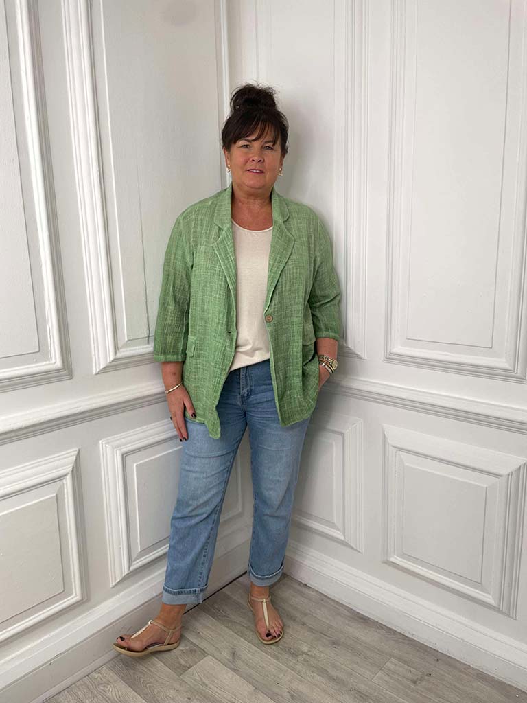 Vintage Relaxed Blazer - Pistachio