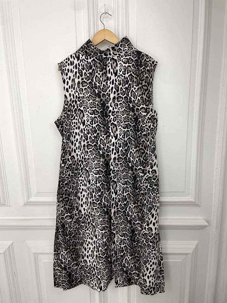Malissa J Long Leopard Waistcoat