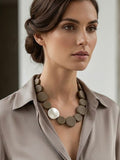 Envy Chunky Bead Necklace - Silver