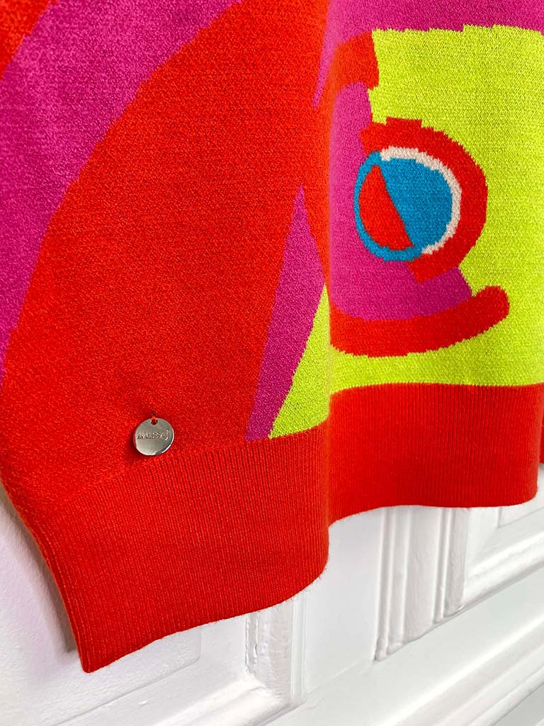 Malissa J Abstract Tank Knit - Lime