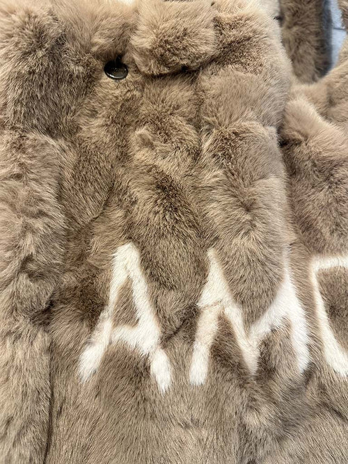 Malissa J Faux Fur Amour Tote Bag
