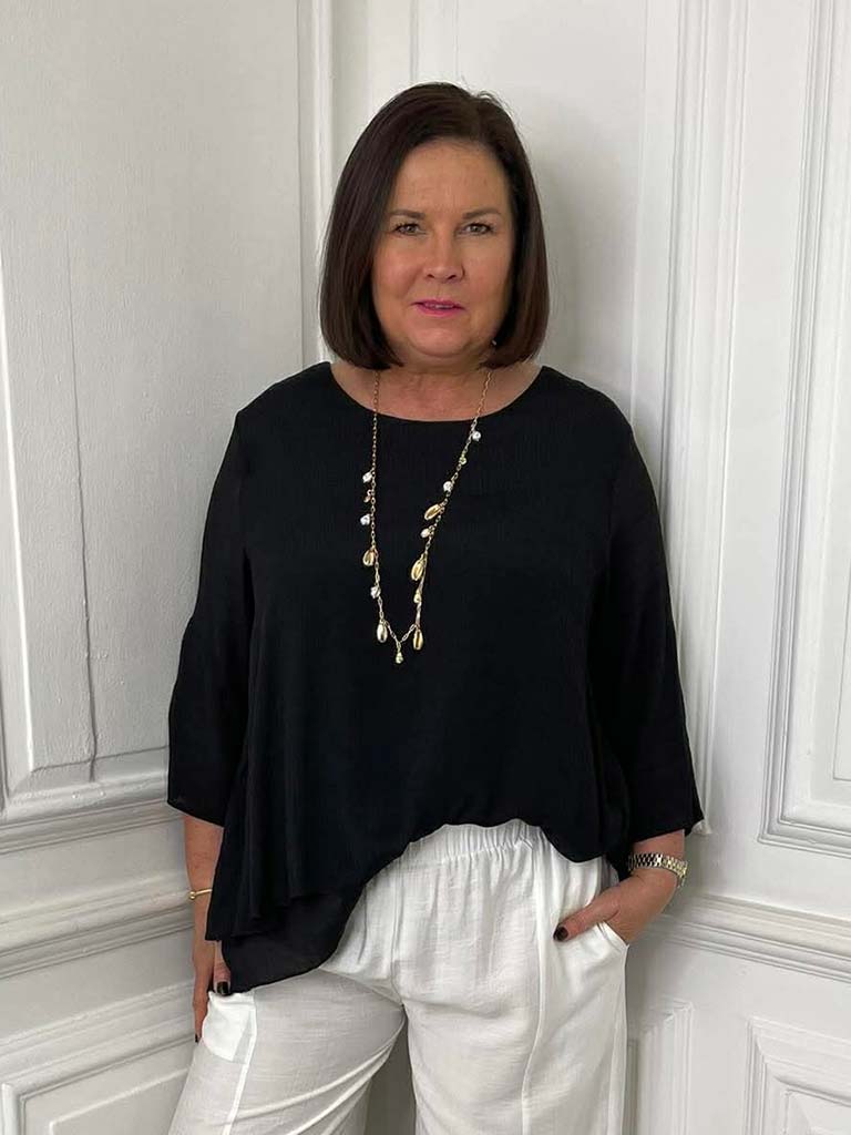 Leggara Layered Top - Black