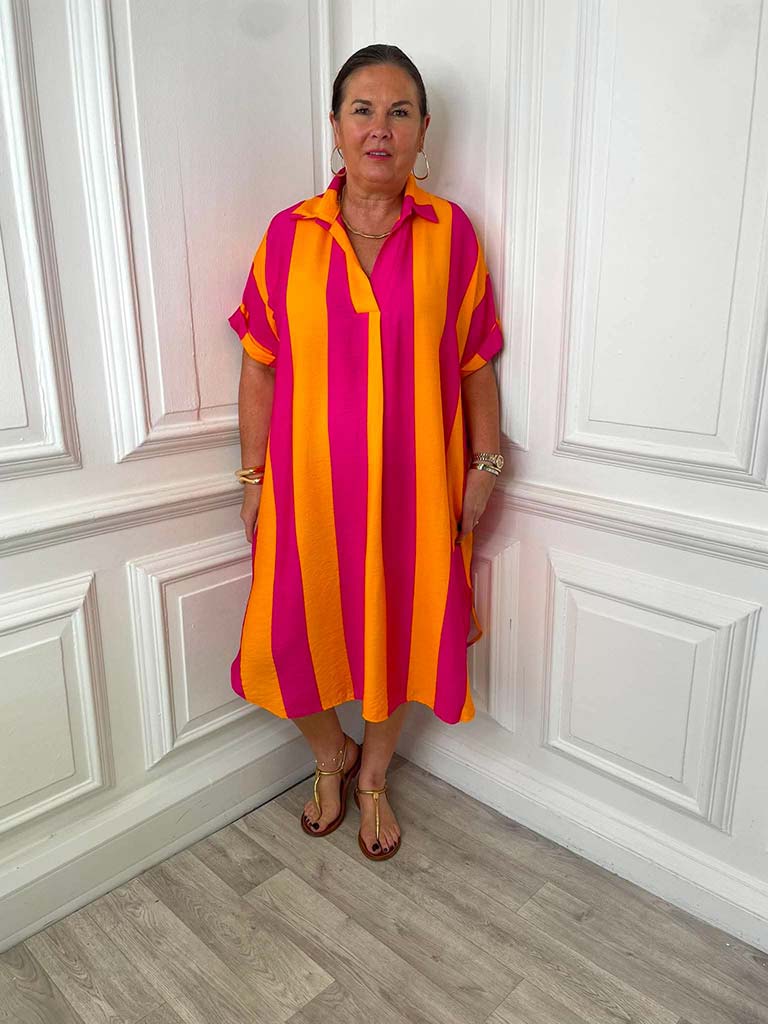 Candy Stripe Pocket Dress