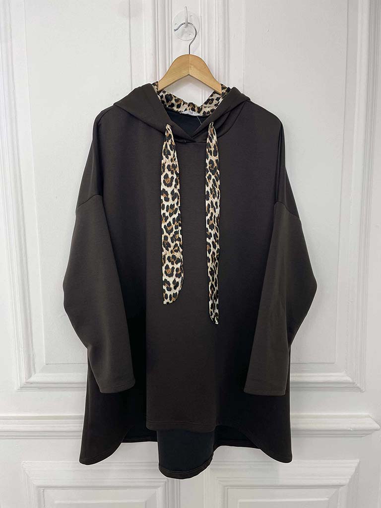 Supersoft Jersey Hoodie - Dark Chocolate