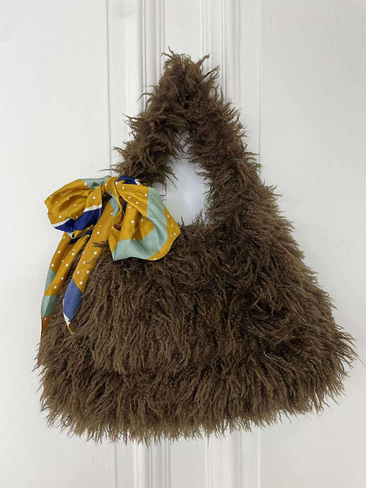 Shaggy Boho Bag - Truffle