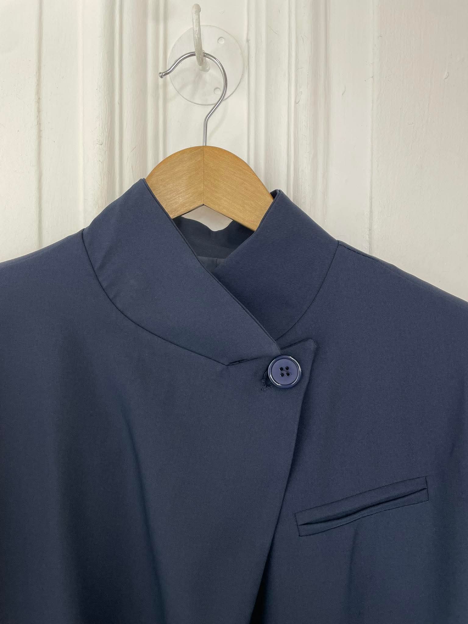 Asymmetric Blazer - Navy