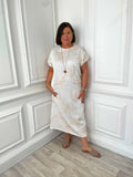 Lily Embroidered Dress - White
