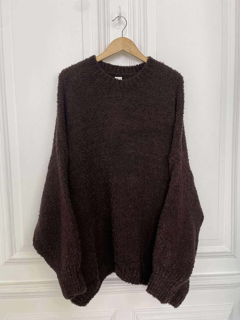 Oversized Teddy Knit - Chocolate