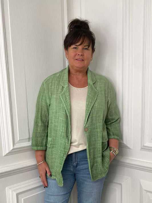 Vintage Relaxed Blazer - Pistachio