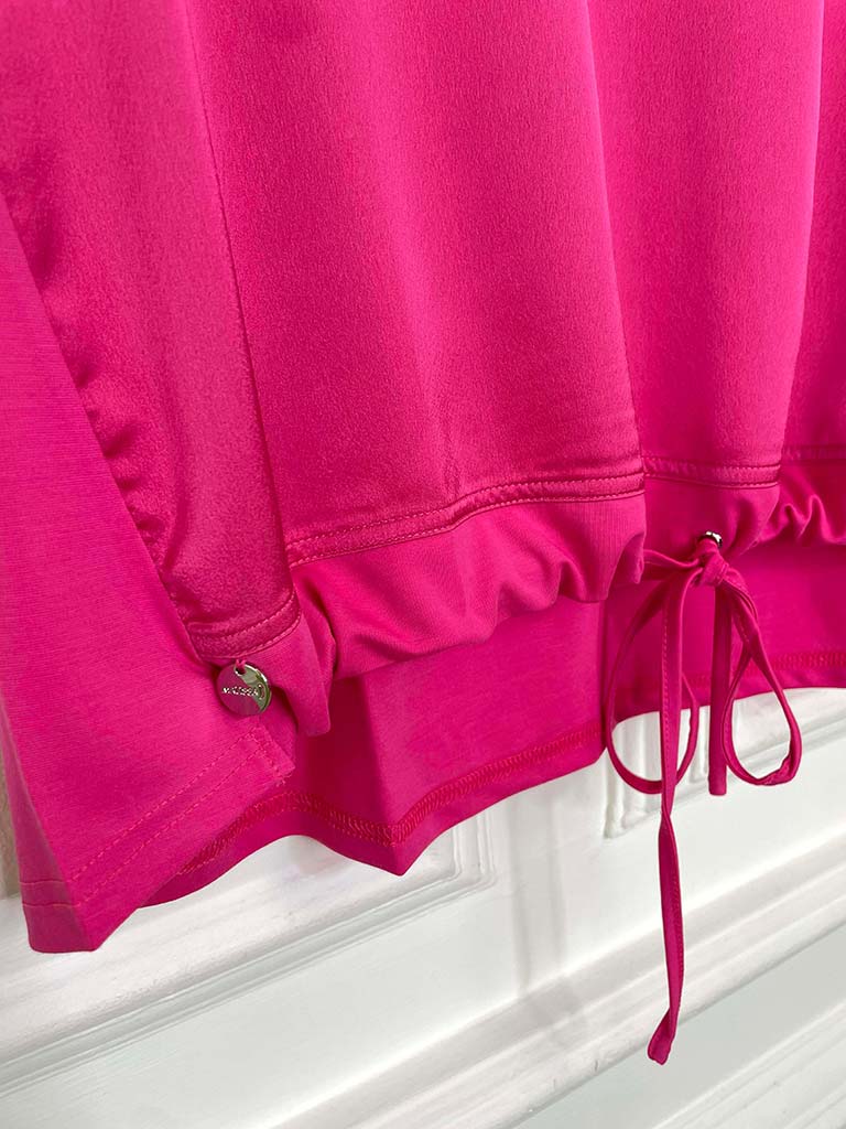 Malissa J Silk Feel Drawstring Vest - Pink