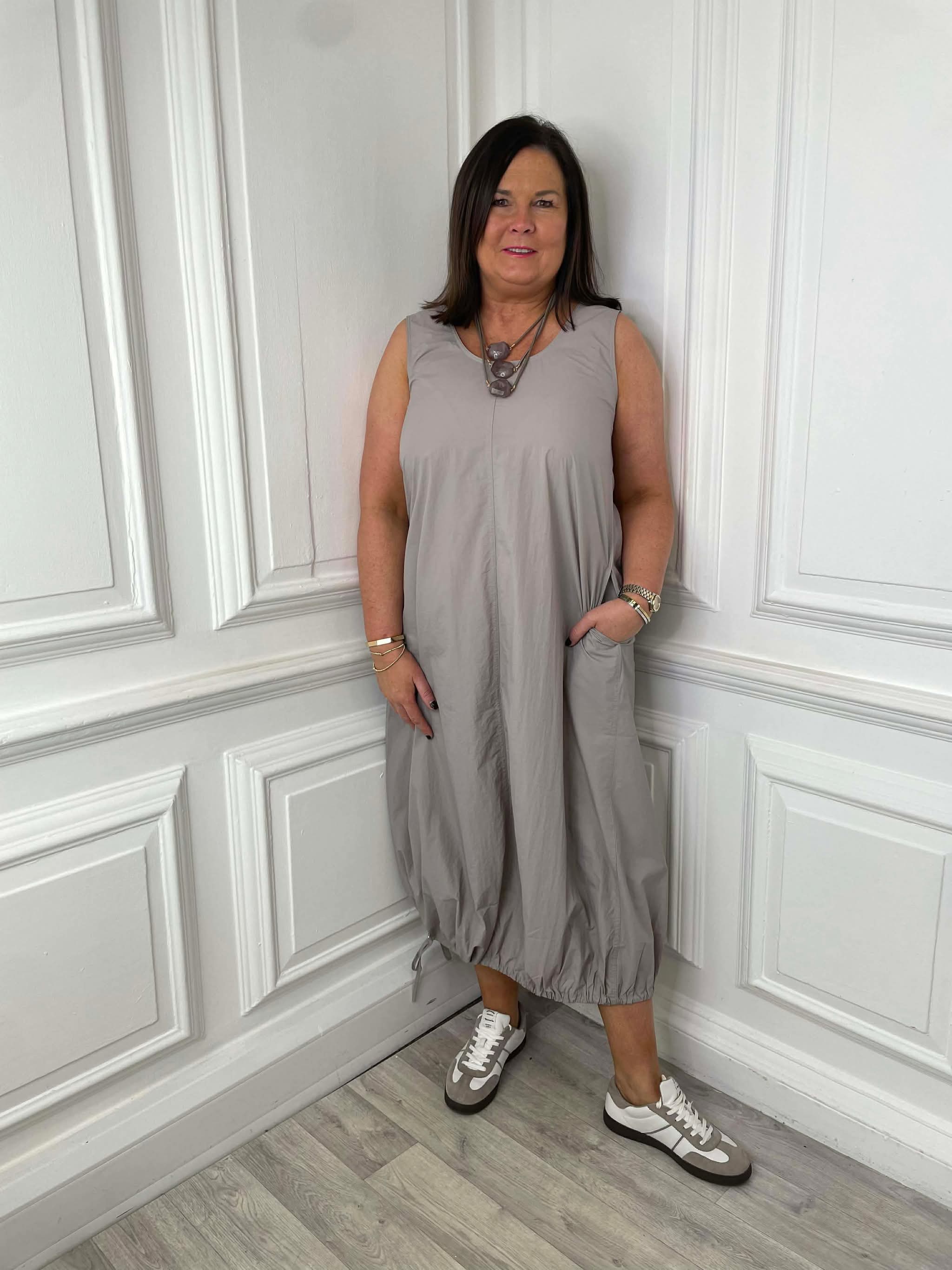 Malissa J Sleeveless Dress - Stone