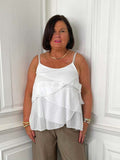 Layered Cami Top - White