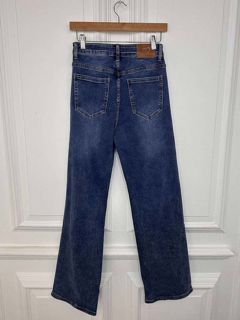 Mila Wide Leg Jeans - Classic Blue