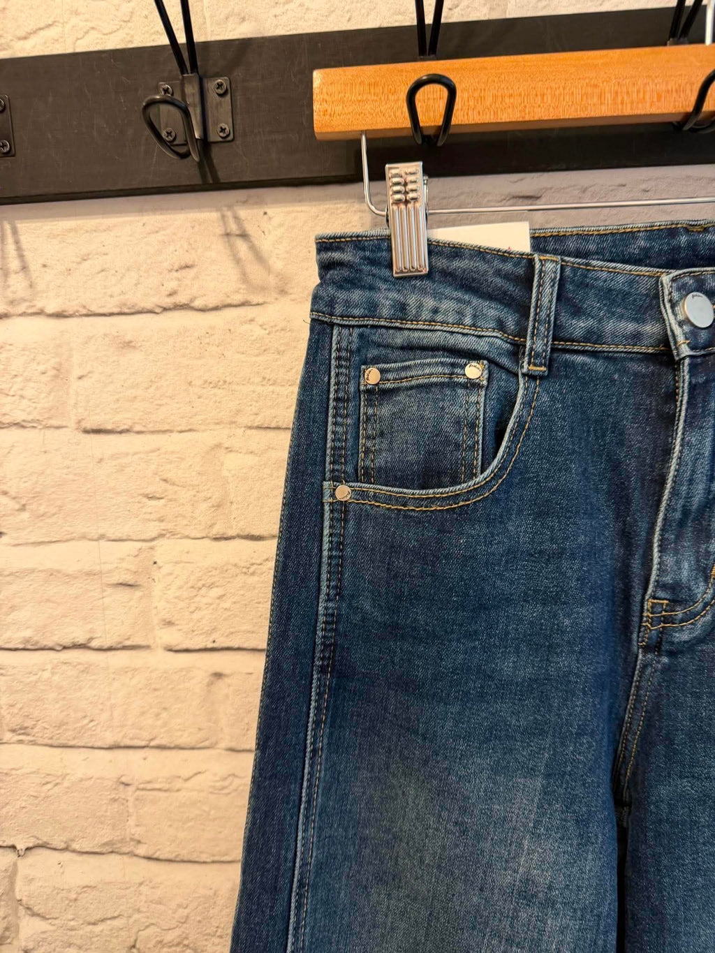G-Smack Curved Seam Wide Leg Jeans - Classic Blue