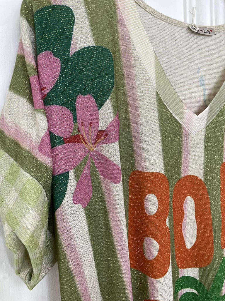 Bom Dia T-Shirt Dress
