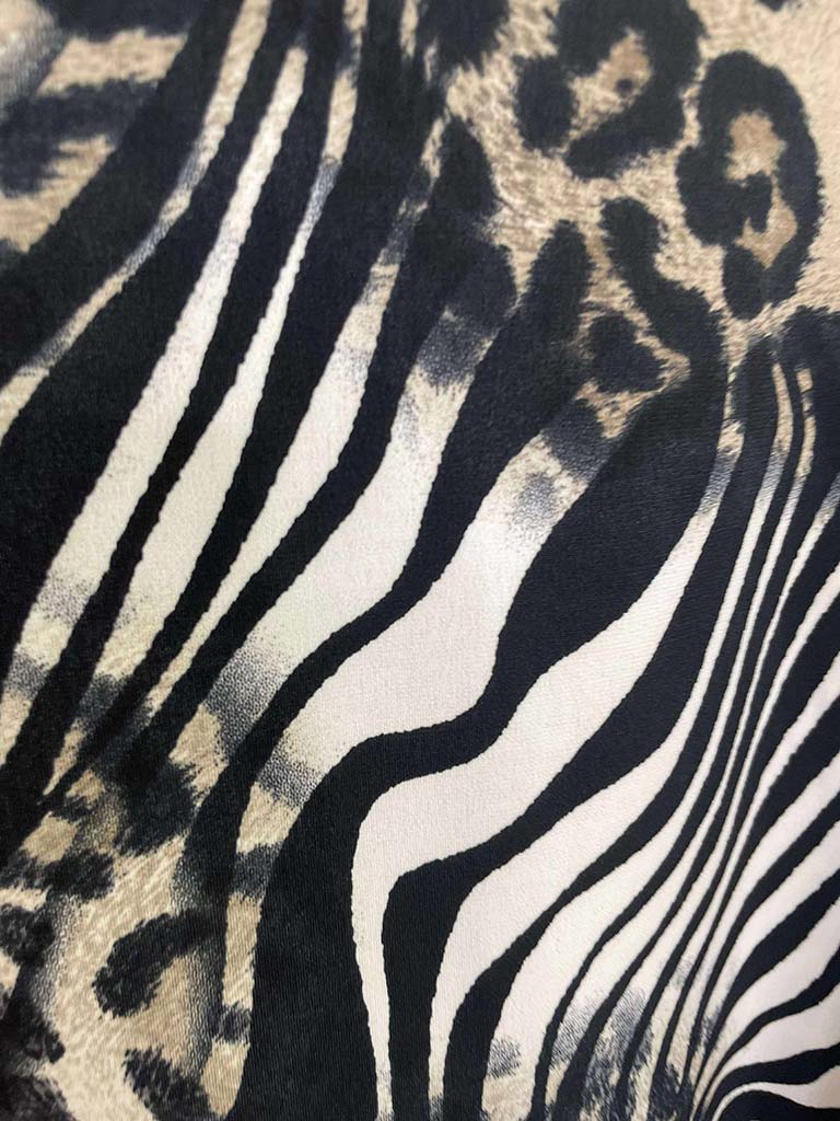 Malissa J Animal Print Dip Back Top