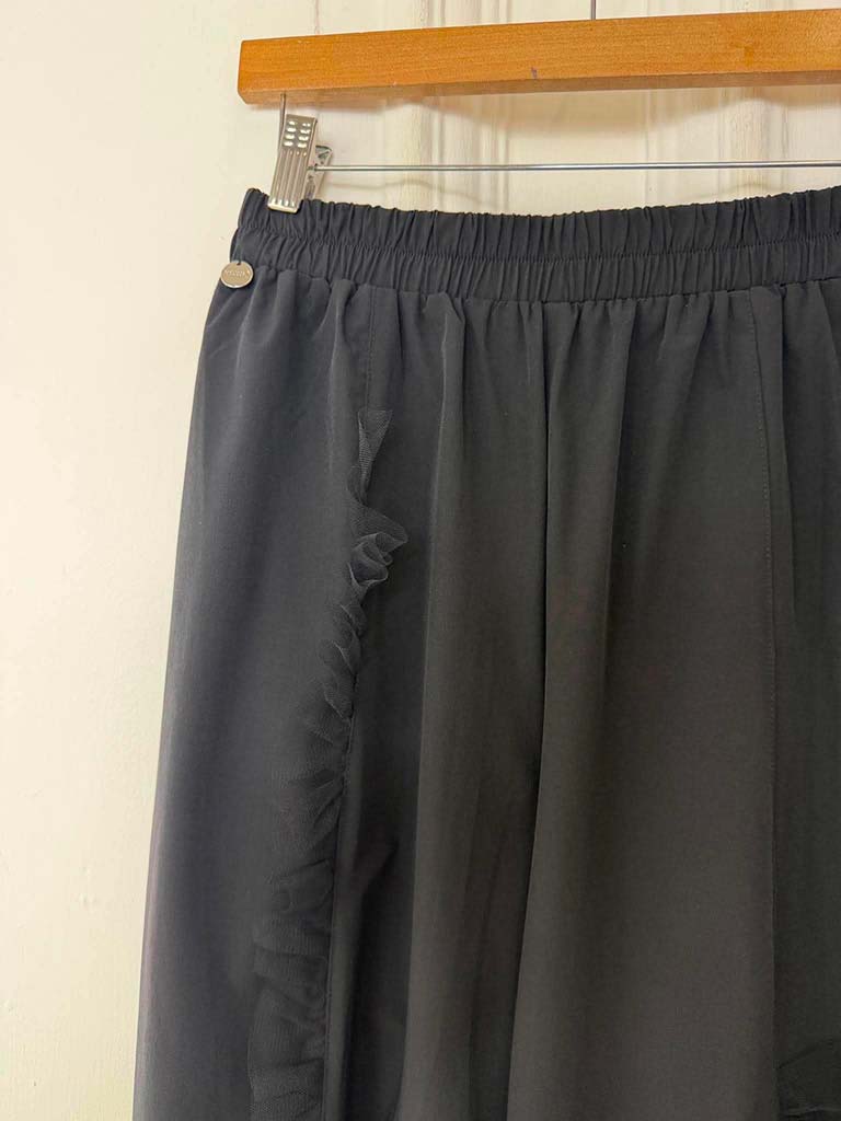 Malissa J Ruffle Culottes - Black
