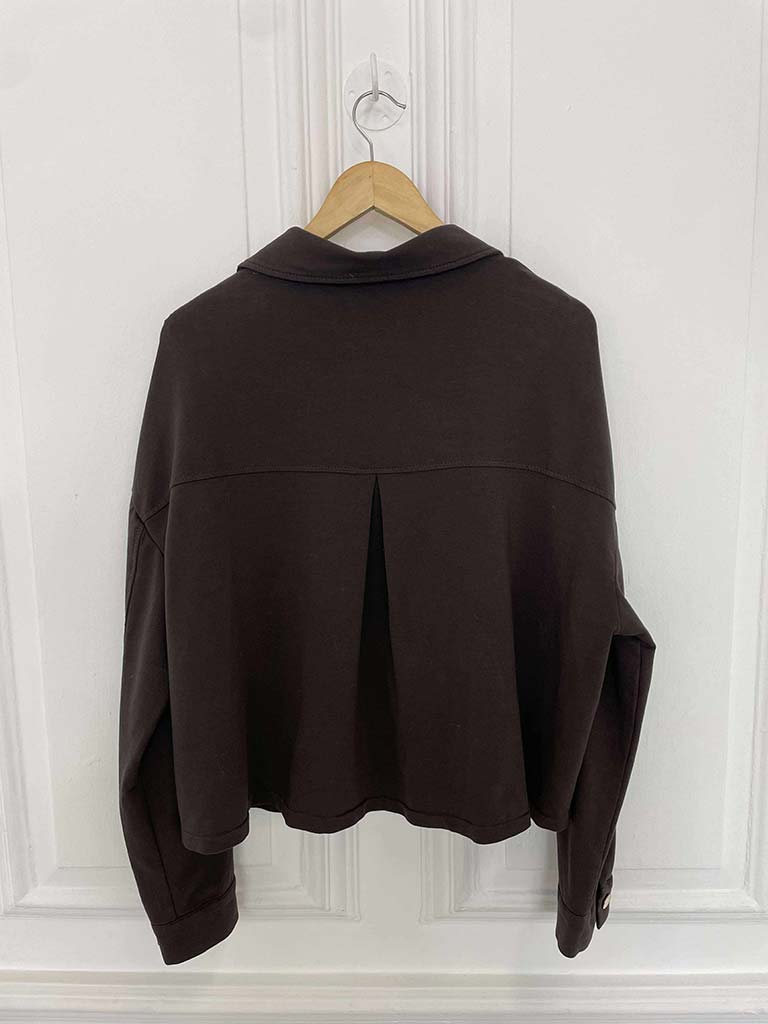 Luxe Jersey Jacket - Chocolate