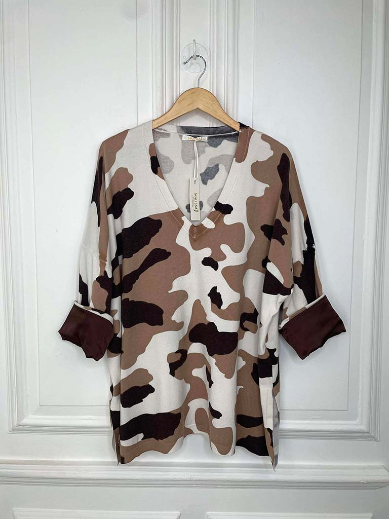 Malissa J Camo Knit - Brown