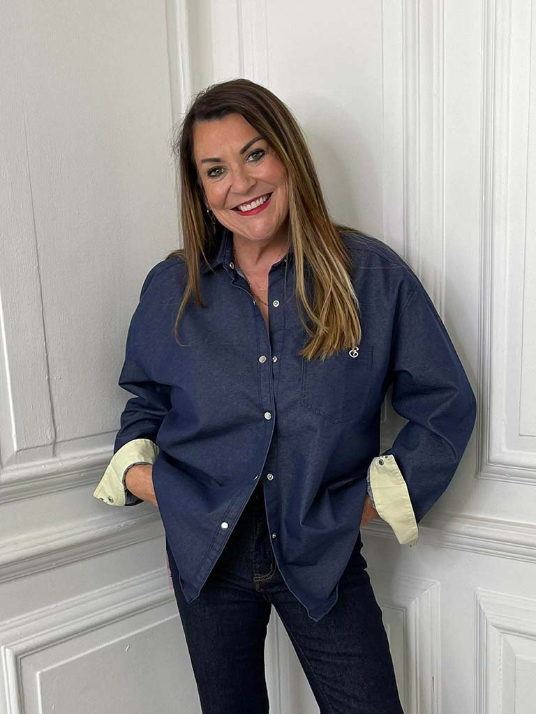 Denim Shacket - Mid Denim