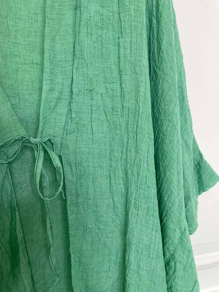 Oversized Tie Kimono - Sea Green