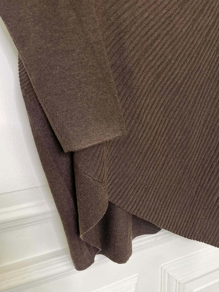 Ribbed Tunic Knit - Chocolate