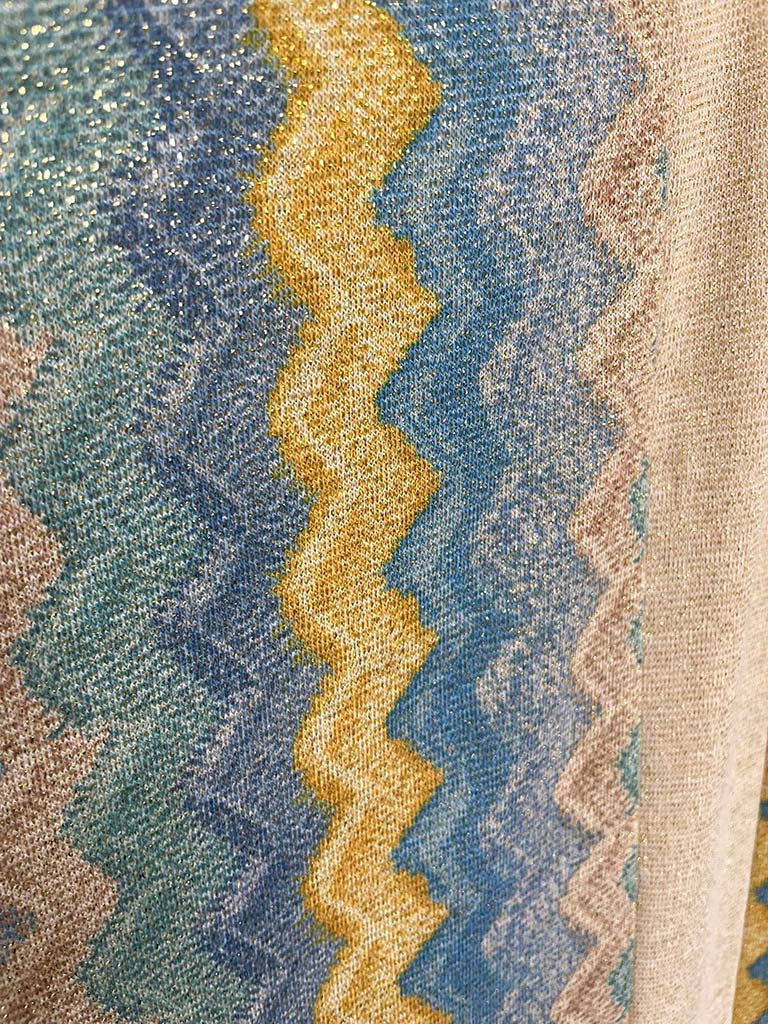 Zigzag Maxi Dress - Sea Breeze